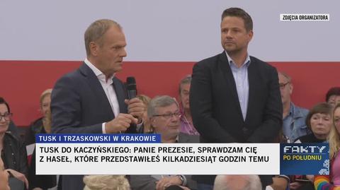 Tusk odpowiada na propozycję Kaczyńskiego dotyczącą 800 plus
