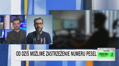 Konieczny o zastrzeganiu numeru PESEL