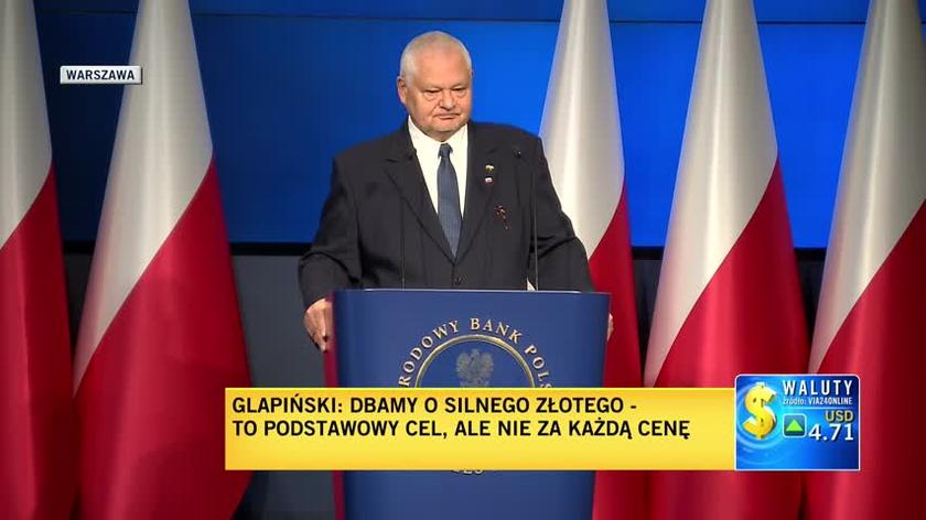 Glapiński: dopóki jestem prezesem, Polska nie wejdzie do strefy euro
