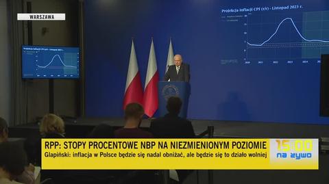 Prezes NBP o decyzji w sprawie stóp procentowych (wypowiedź z 9 listopada 2023)