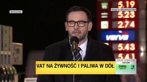 Obajtek o obniżce VAT na paliwa