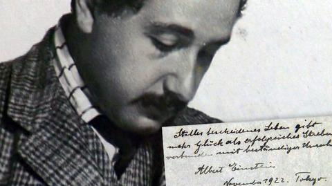 Notatki Einsteina sprzedane za 1,3 mln dolarów