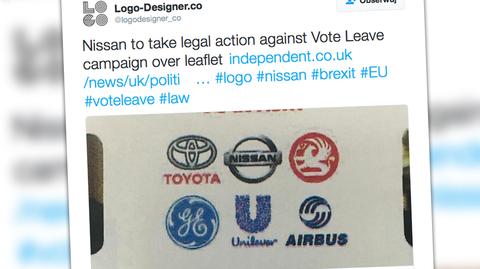 Nissan pozywa zwolenników Brexitu. Za bezprawne używanie logo 