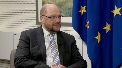 Martin Schulz w programie "Świat" wspomina o Polsce