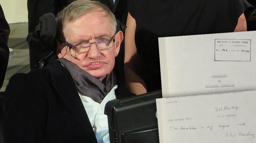Doktorat Hawkinga internetowym hitem 