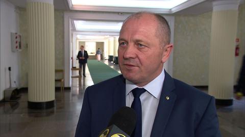 Minister rolnictwa rozmawiał z reporterem TVN24 Biznes i Świat