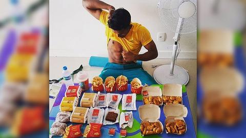 Sportowcy jedzą fast foody na potęgę