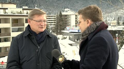 Wojciech Kostrzewa w Davos: niskie ceny ropy są efektem naturalnego cyklu koniunkturalnego
