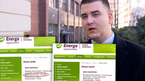 Misiewicz w radzie nadzorczej spółki Energa Wytwarzanie. Nazwisko znika ze strony internetowej 