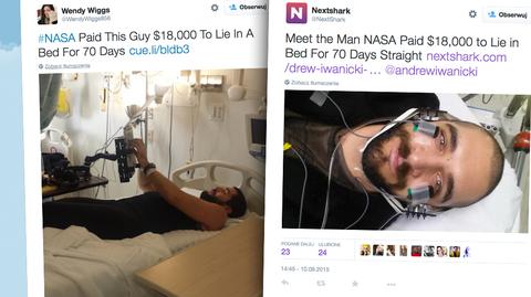 Leżał w łóżku przez 70 dni i zarobił 18 tys. dolarów