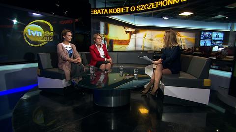 Czy warto szczepić dzieci? Debata kobiet w TVN24 BiS