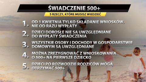 Program Rodzina 500 plus. Pięć rzeczy, które musisz wiedzieć