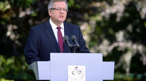 Prezydent Bronisław Komorowski o nakładach na wojsko