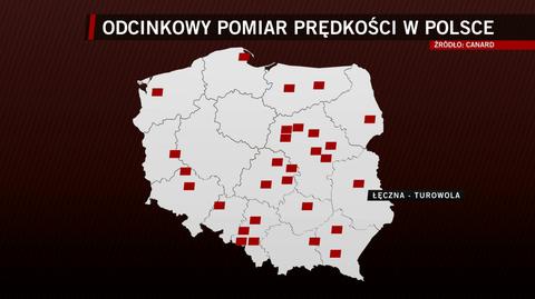 W tych miejscach musisz uważać. Zobacz, gdzie działa odcinkowy pomiar prędkości