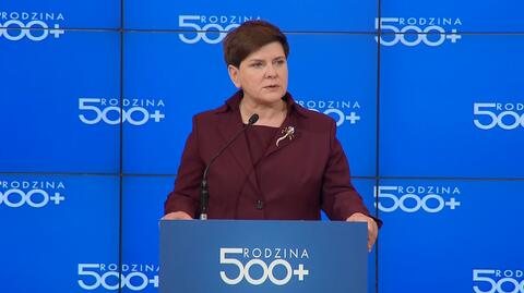 Szydło o Rodzinie 500 plus: to zastrzyk dla gospodarki