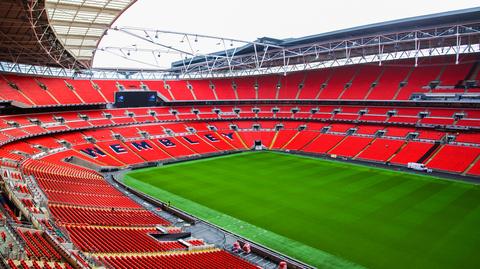 Wembley znajduje się w Londynie (wideo bez dźwięku)