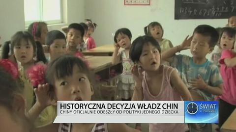 Chiny kończą z polityką "jednego dziecka"