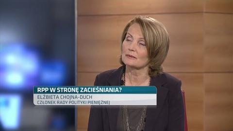 Członek Rady Polityki Pieniężnej prof. Elżbieta Chojna-Duch (TVN CNBC)