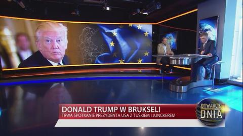 Donald Trump w Brukseli. Spotkał się z Tuskiem
