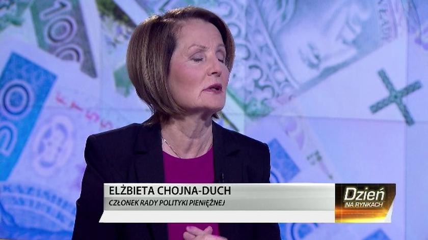Elżbieta Chojna-Duch: inflacja w najbliższych miesiącach nie będzie dużo wyższa