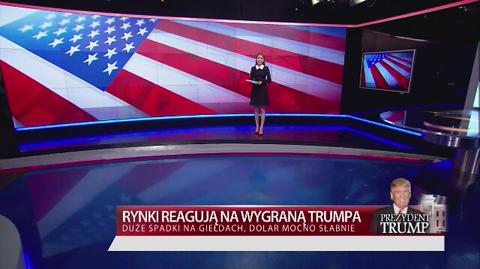 Giełdy reagują na wybór Trumpa