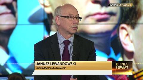 Gościem TVN24 Biznes i Świat był Janusz Lewandowski