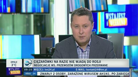 Gościem TVN24 był Piotr Litwiński