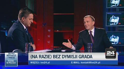 Grzegorz Schetyna wierzy w Aleksandra Grada/TVN24