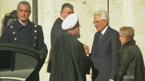 Irański prezydent Hassan Rouhani z wizytą w Rzymie