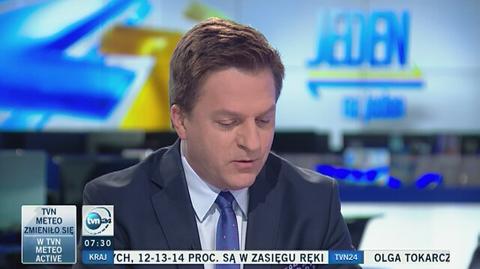 Janusz Piechociński był gościem programu "Jeden na Jeden" w TVN24