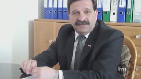 Janusz Śniadek w ramach akcji (YouTube)