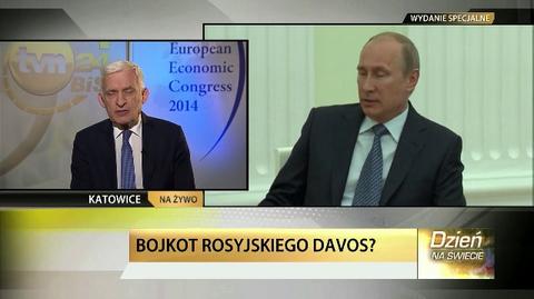 Jerzy Buzek: Przedsiębiorcy powinny rozumieć, że interesy prowadzone z Rosją są niepewne