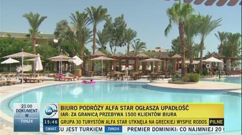 "Jesteśmy zdani na siebie". Klienci Alfa Star utknęli na Rodos