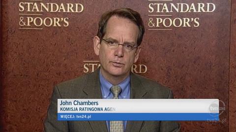 John Chambers z komisji ratingowej agencji Standard and Poor's (TVN24)