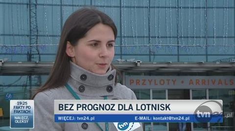 Justyna Zajączkowska, rzecznik portu lotniczego Kraków-Balice/TVN24