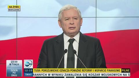 Kaczyński: może zabraknąć pieniędzy na wypłaty dla górników