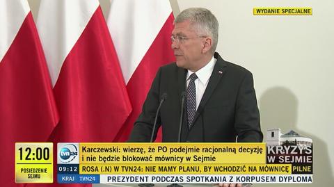 Karczewski o posiedzeniu Senatu