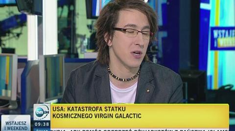 Karol Wójcicki z CNK o katastrofie SpaceShipTwo
