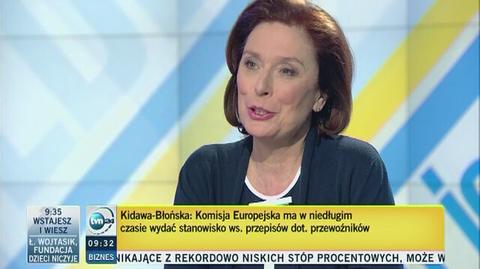 Kidawa-Błońska o proteście przewoźników: czekamy na stanowisko KE 
