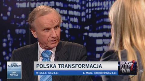 Kołodko negatywnie ocenia plan Balcerowicza (TVN24)