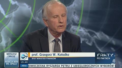 Kołodko o wypowiedzi Błaszczaka na temat multikulti: chcę przyjąć, że Błaszczakowi się "wymsknęło"