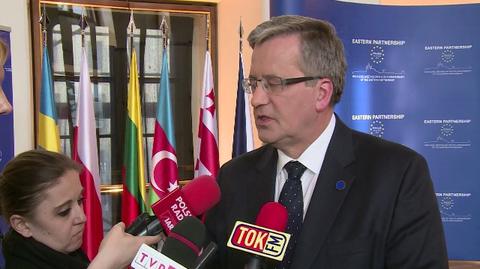 Komorowski: Są różnice w UE ws. sankcji