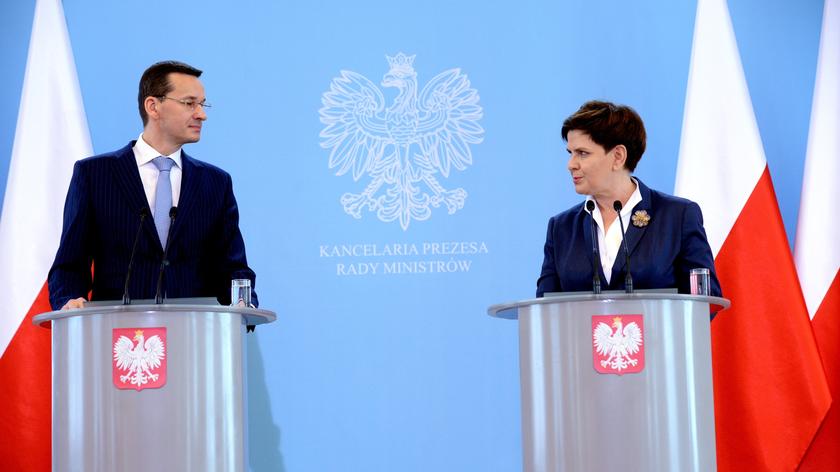 Konferencja premier Szydło i wicepremiera Morawieckiego