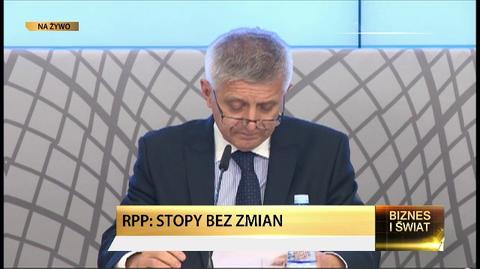 Konferencja prezesa NBP, Marka Belki w sprawie stóp procentowcyh