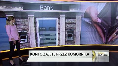 Konto zajęte przez komornika