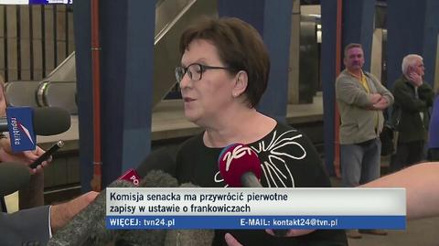 Kopacz: pomoc tylko dla tych, którzy nie mogą spłacać kredytu 