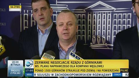 Kowalczyk: Sytuacja jet krytyczna, chcemy rozmawiać i zostajemy na Śląsku