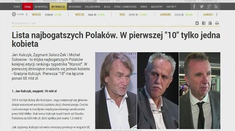 Kulczyk, Solorz-Żak i Sołowow. Oto najbogatsi Polacy