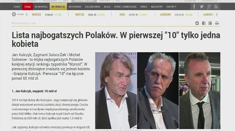 Kulczyk, Solorz-Żak i Sołowow. Oto najbogatsi Polacy