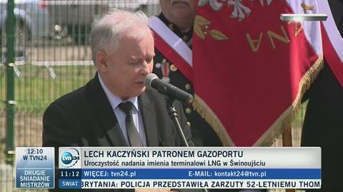 Lech Kaczyński patronem gazoportu w Świnoujściu